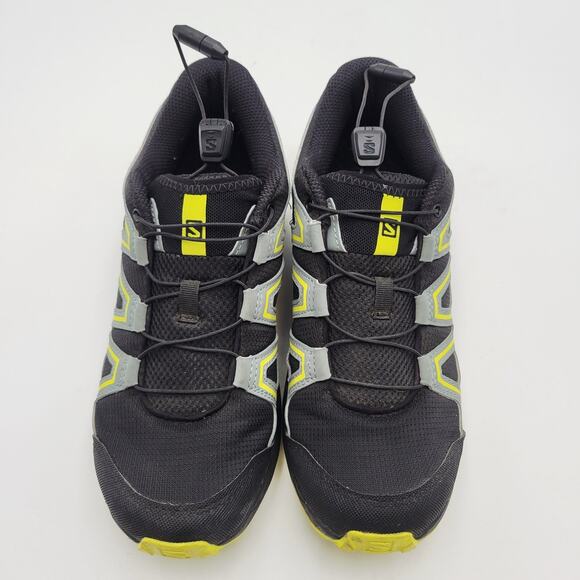 Salomon Speedcross Vario Black Yellow Mens Trail Running Shoes Sneaker Size 5 main image 4